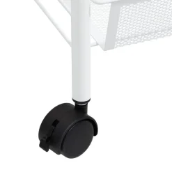 vidaXL Carros E Islas-Carrito de cocina 3 niveles hierro 46x26x64 cm