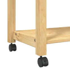 vidaXL Carrito de cocina MONZA madera maciza de pino 60x40x88,5 cm Marrón Online