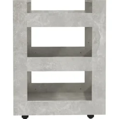 vidaXL Carrito de cocina madera contrachapada gris hormigón 60x45x80cm Gris hormigón Sale