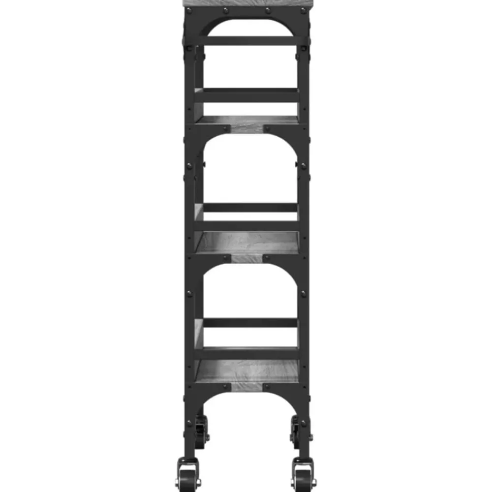 vidaXL Carrito de cocina madera de ingeniería 53x20x76 cm Gris sonoma Clearance