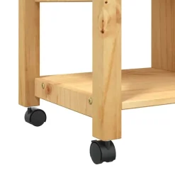 vidaXL Carros E Islas-Carrito de cocina MONZA madera maciza de pino 84x40x88,5 cm