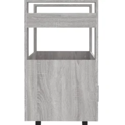 vidaXL Carrito de cocina madera contrachapada 60x45x80 cm Gris sonoma Clearance