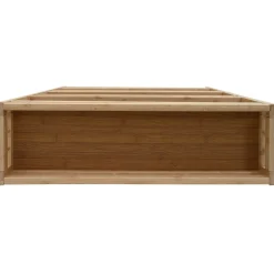 vidaXL Carros E Islas-Carrito de cocina con ruedas Natural 60 x 18 x 97 cm Bambú