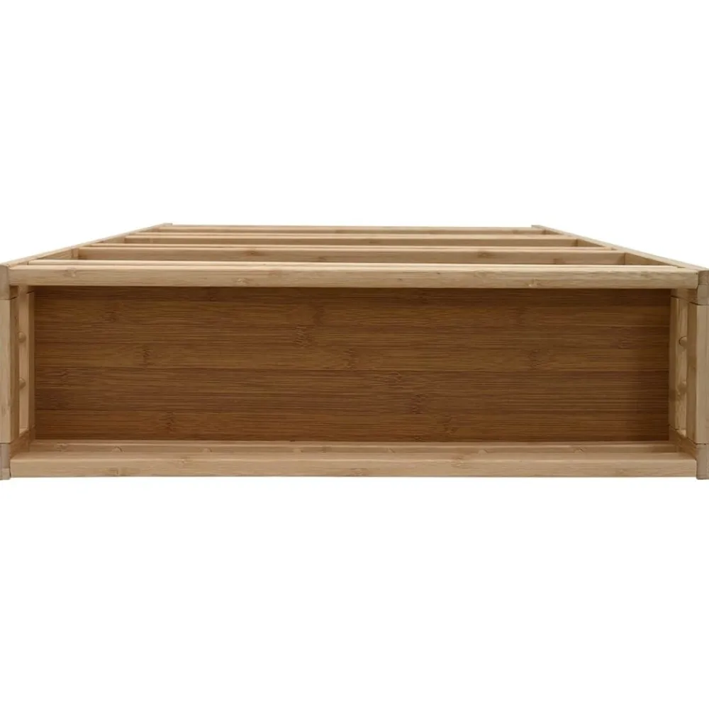 vidaXL Carros E Islas-Carrito de cocina con ruedas Natural 60 x 18 x 97 cm Bambú