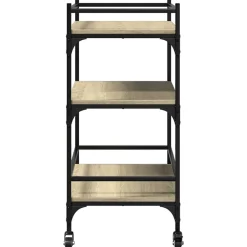 vidaXL Carrito de cocina madera ingeniería 65x40x86,5 cm Roble Sonoma Outlet