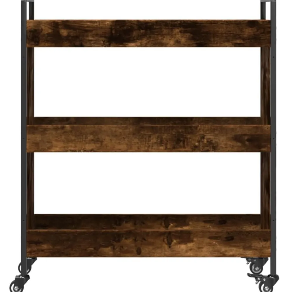 vidaXL Carros E Islas-Carrito de cocina madera ingeniería 70x30x82 cm