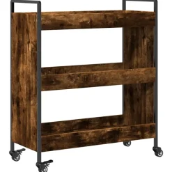 vidaXL Carros E Islas-Carrito de cocina madera ingeniería 70x30x82 cm