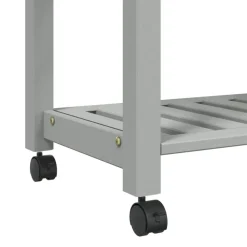 vidaXL Carrito de cocina MONZA madera maciza de pino 60x40x88,5 cm Gris Hot