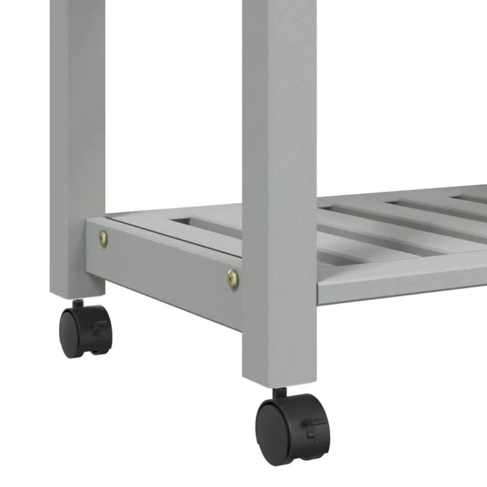 vidaXL Carrito de cocina MONZA madera maciza de pino 60x40x88,5 cm Gris Hot