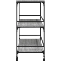 vidaXL Carros E Islas-Carrito de cocina madera ingeniería 100,5x50x105 cm