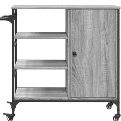 vidaXL Carrito de cocina de madera 87,5x38,5x84,5 cm Gris sonoma Hot