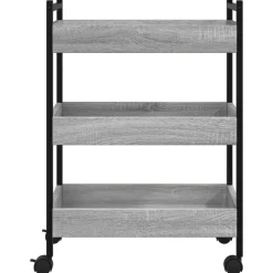vidaXL Carrito de cocina madera de ingeniería 50x30x70 cm Gris sonoma Sale