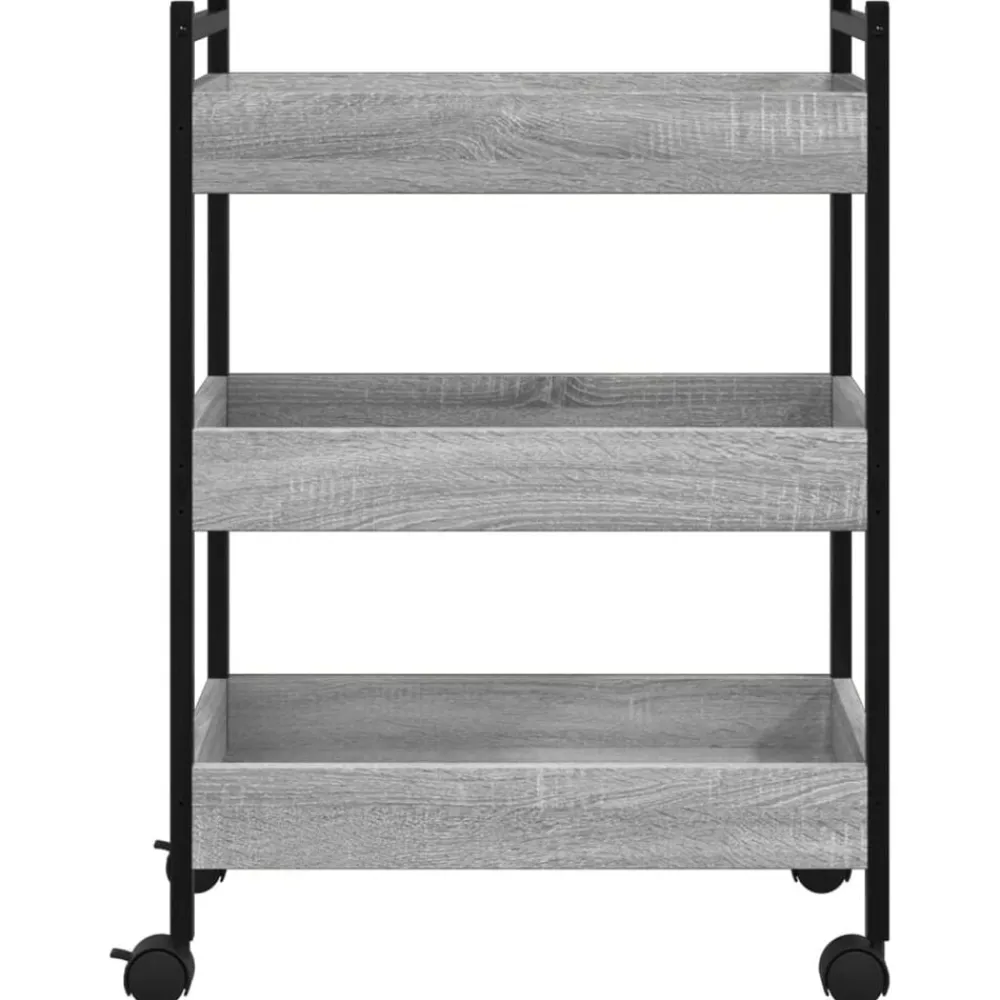 vidaXL Carrito de cocina madera de ingeniería 50x30x70 cm Gris sonoma Sale