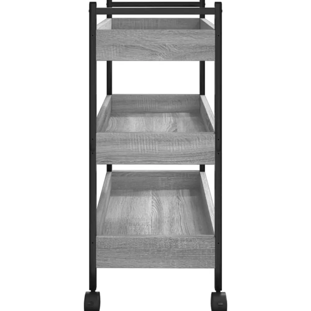 vidaXL Carrito de cocina madera de ingeniería 50x30x70 cm Gris sonoma Sale
