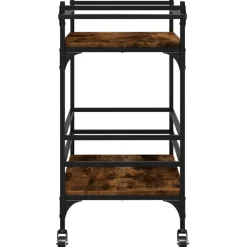 vidaXL Carros E Islas-Carrito de cocina madera ingeniería 82x40x78,5 cm