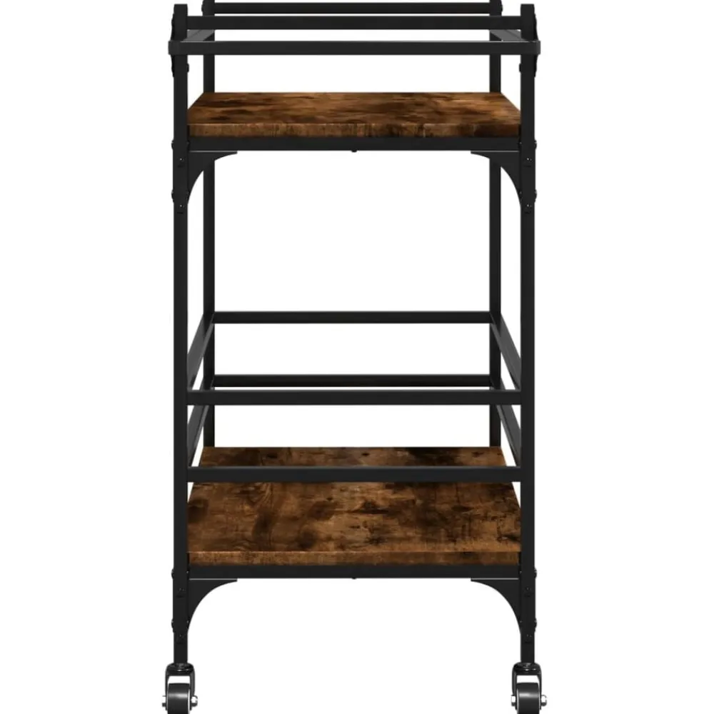 vidaXL Carros E Islas-Carrito de cocina madera ingeniería 82x40x78,5 cm