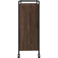 vidaXL Carros E Islas-Carrito de cocina madera de ingeniería marrón roble 70x30x82 cm