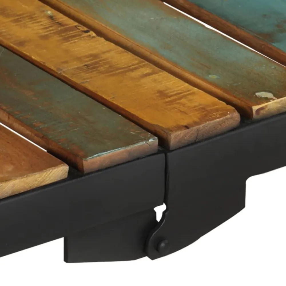 vidaXL Carros E Islas-Carrito de cocina de madera maciza reciclada 87x36x81 cm