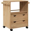 vidaXL Carrito de cocina OTTA madera maciza de pino 59x45x80 cm Sale