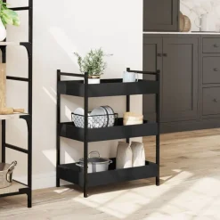 vidaXL Carros E Islas-Carrito de cocina madera de ingeniería 50x30x70 cm