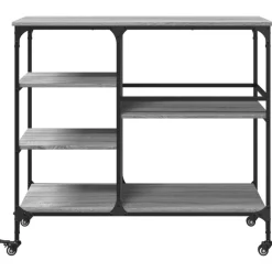 vidaXL Carros E Islas-Carrito de cocina madera ingeniería 100x45x89,5 cm