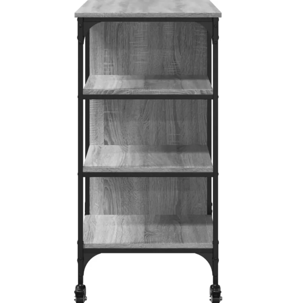 vidaXL Carros E Islas-Carrito de cocina madera ingeniería 100x45x89,5 cm
