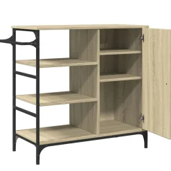 vidaXL Carros E Islas-Carrito de cocina madera ingeniería Sonoma 87,5x38,5x84,5 cm