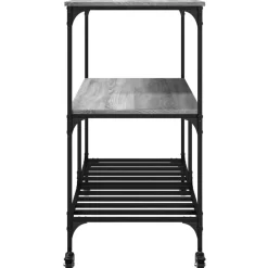 vidaXL Carros E Islas-Carrito de cocina madera ingeniería 100x50x95 cm
