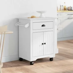 vidaXL Carrito de cocina BODO 72x45x80 cm Blanco Online