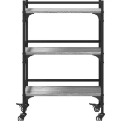 vidaXL Carrito de cocina madera ingeniería 50x35x75,5 cm Gris sonoma Hot
