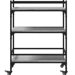 vidaXL Carros E Islas-Carrito de cocina madera ingeniería 65x40x86,5 cm