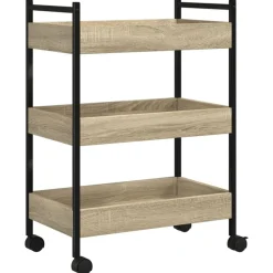 vidaXL Carros E Islas-Carrito de cocina madera de ingeniería 50x30x70 cm