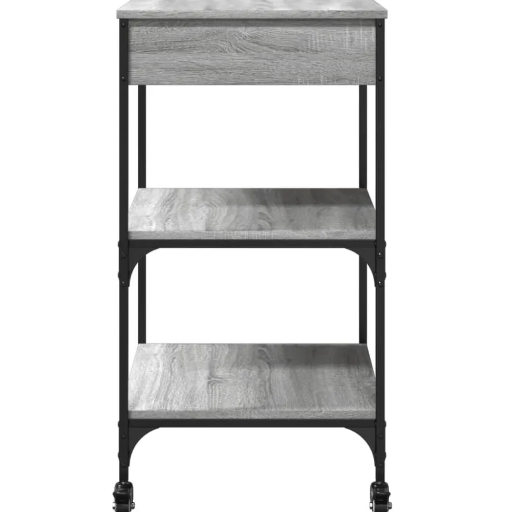 vidaXL Carros E Islas-Carrito de cocina madera ingeniería 60x48x89,5 cm