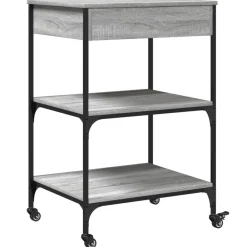 vidaXL Carros E Islas-Carrito de cocina madera ingeniería 60x48x89,5 cm
