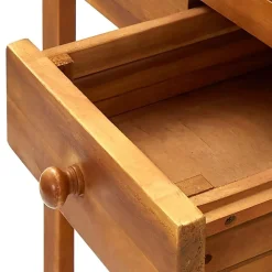 vidaXL Carrito de cocina exterior madera maciza acacia 92x43,5x141,5cm Outlet