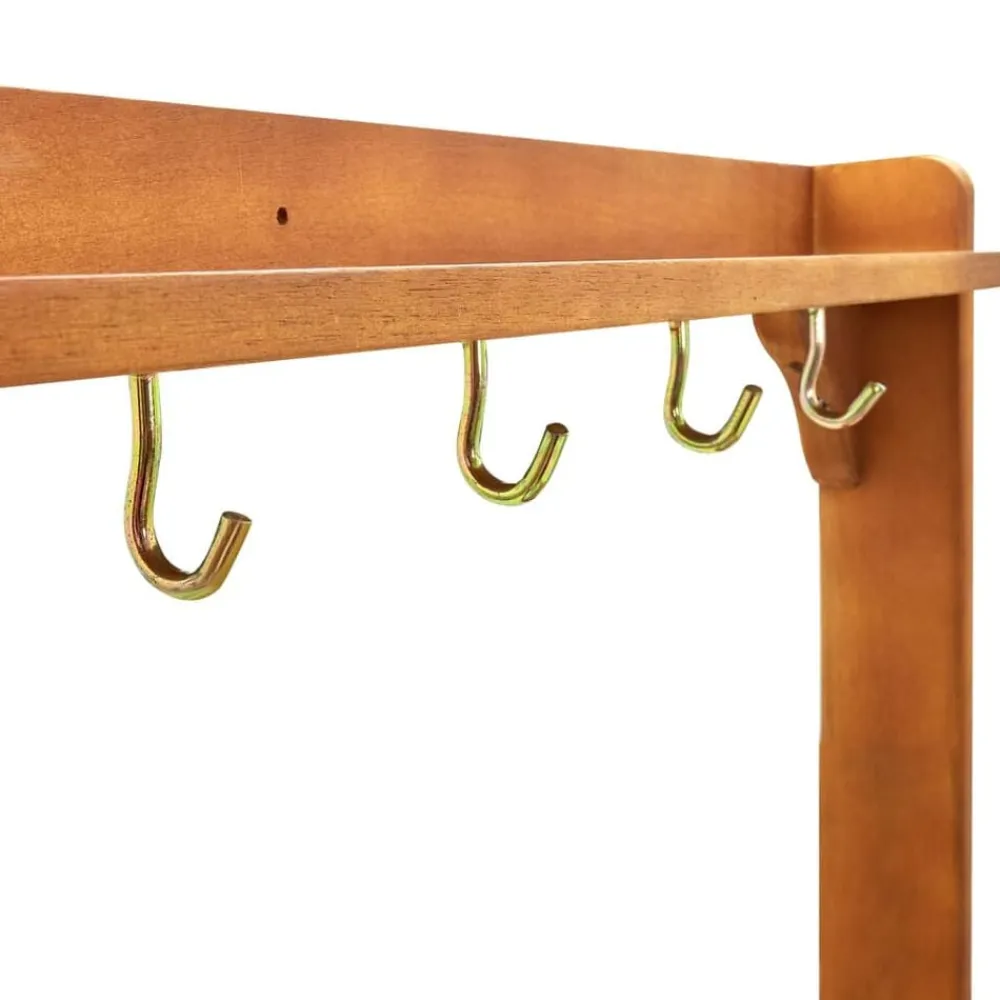 vidaXL Carrito de cocina exterior madera maciza acacia 92x43,5x141,5cm Outlet