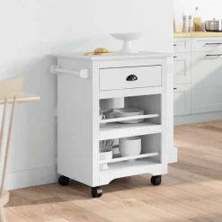 vidaXL Carros E Islas-Carrito de cocina BODO 67,5x45x80 cm