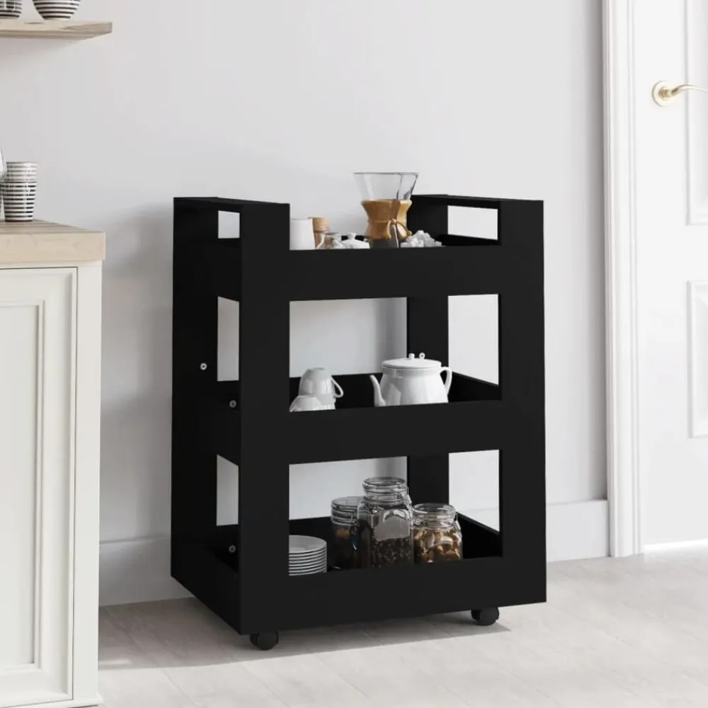 vidaXL Carros E Islas-Carrito de cocina madera contrachapada 60x45x80 cm