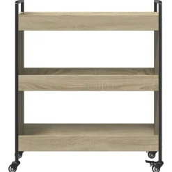 vidaXL Carrito de cocina madera de ingeniería 70x30x82 cm Roble Sonoma Outlet