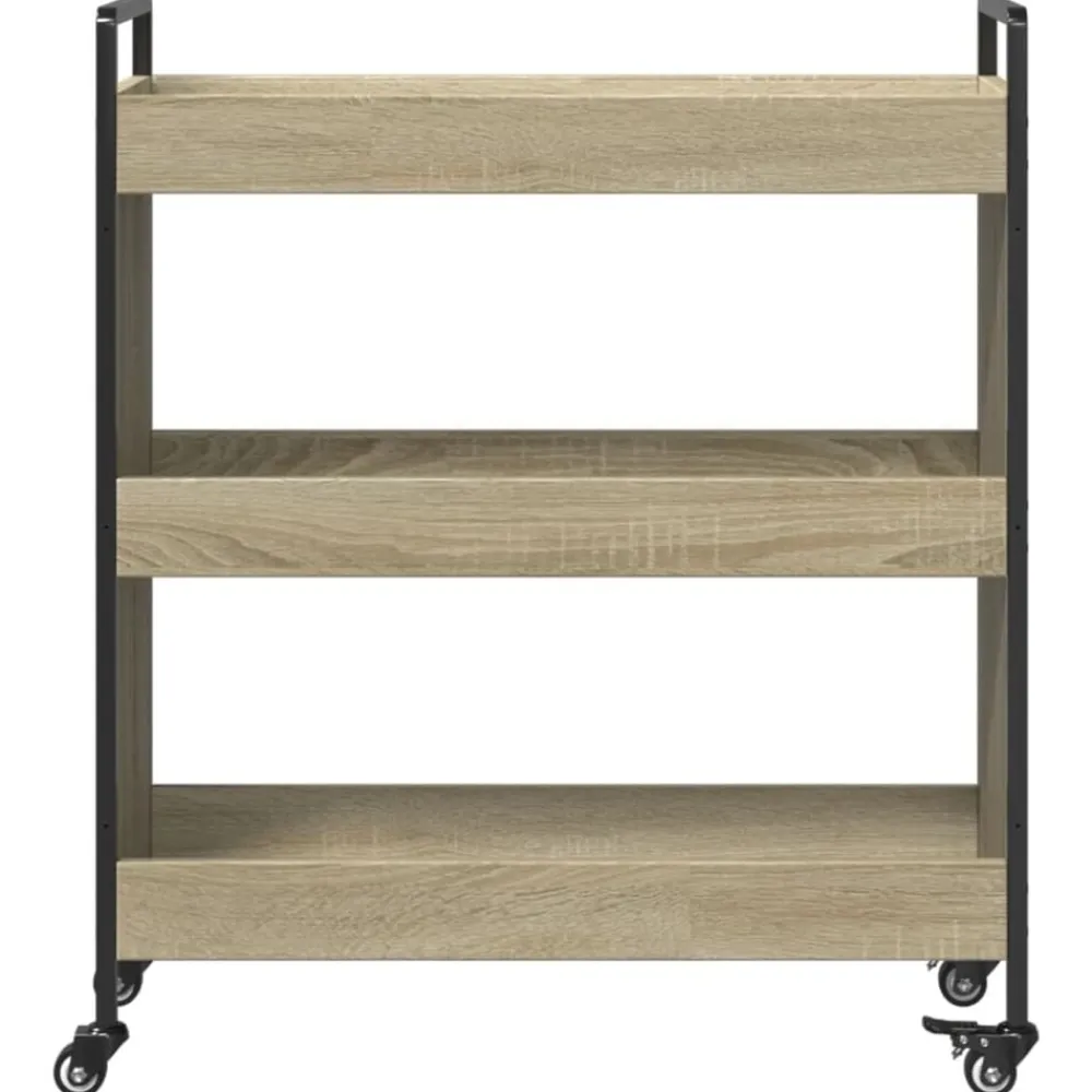 vidaXL Carrito de cocina madera de ingeniería 70x30x82 cm Roble Sonoma Outlet