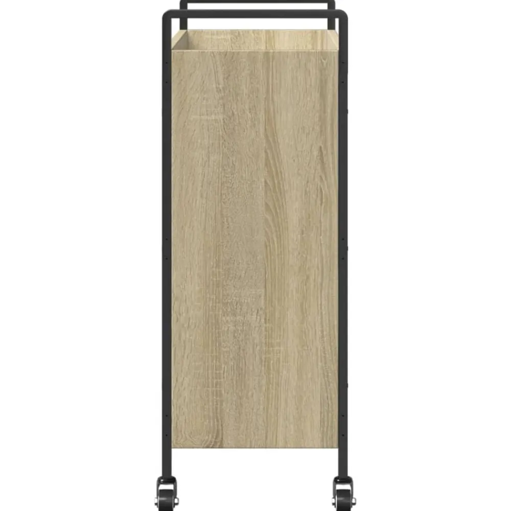 vidaXL Carrito de cocina madera de ingeniería 70x30x82 cm Roble Sonoma Outlet