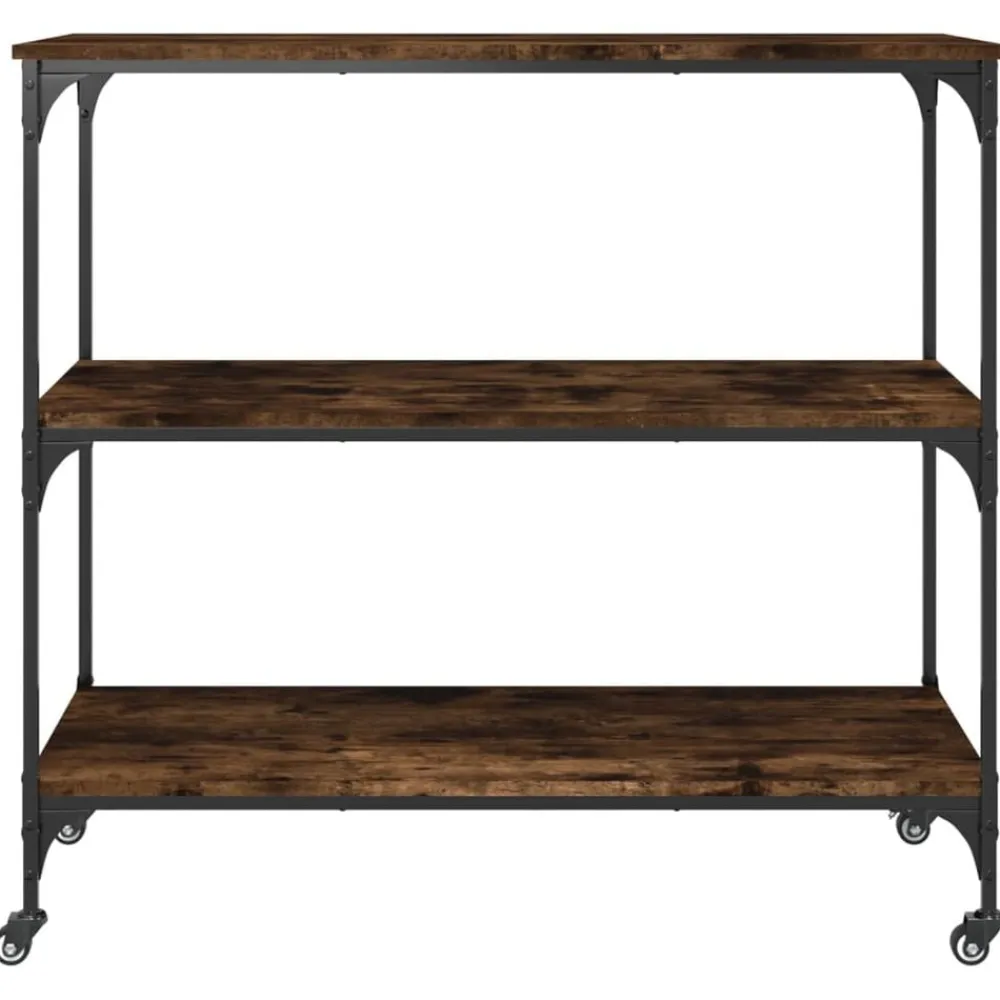 vidaXL Carros E Islas-Carrito de cocina madera ingeniería 102x50x95 cm