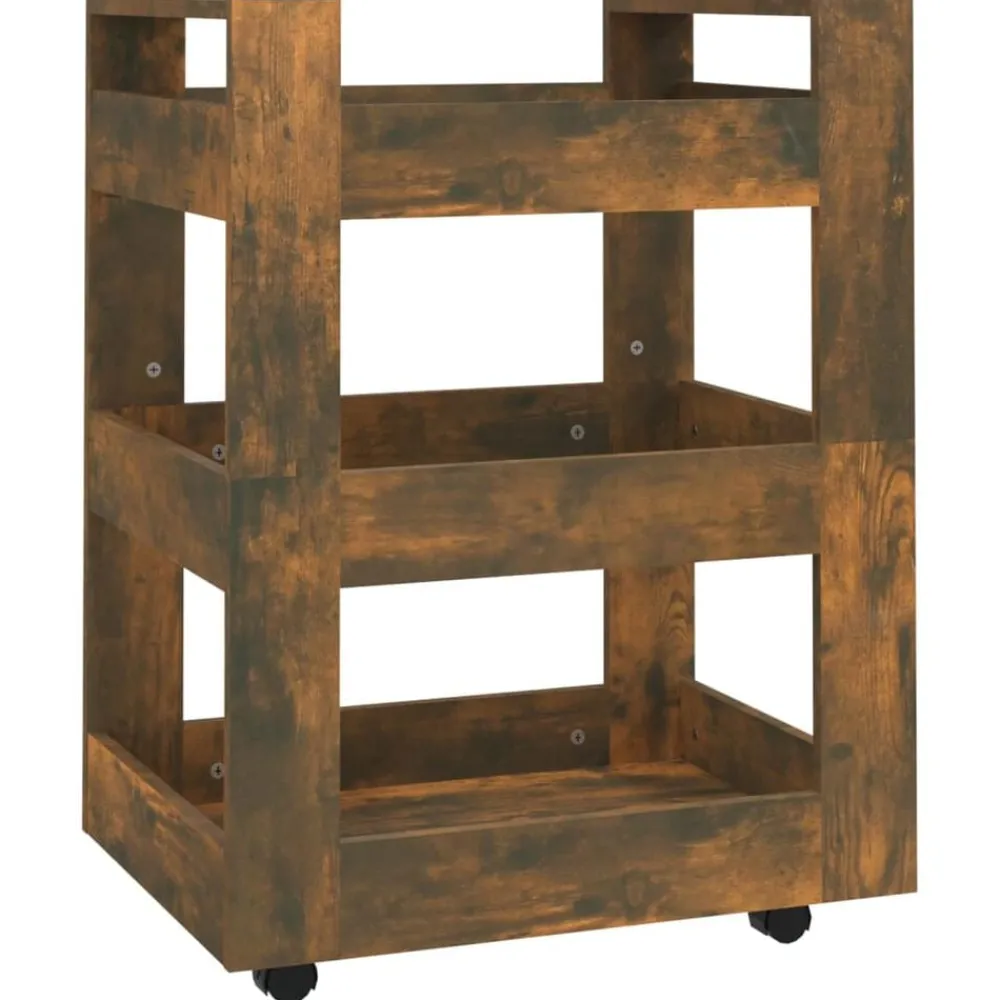 vidaXL Carros E Islas-Carrito de cocina madera contrachapada 60x45x80cm