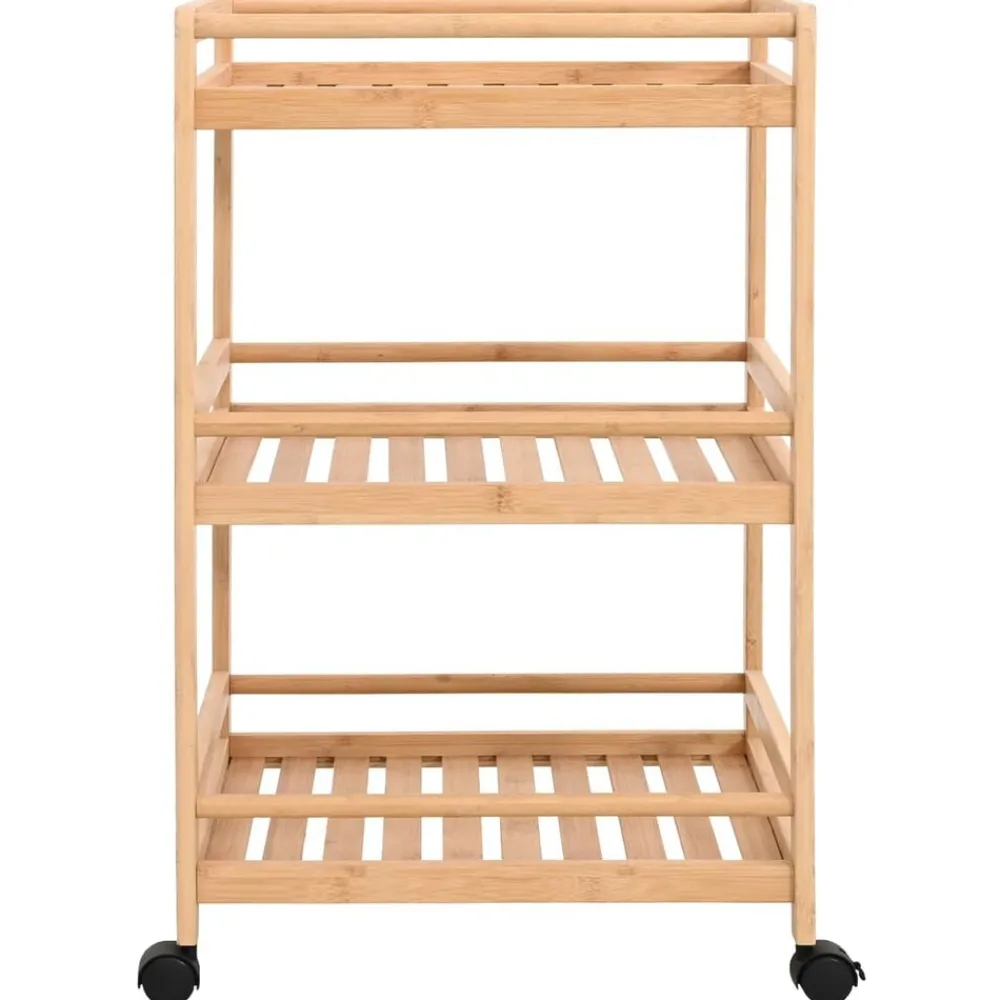 vidaXL Carrito de cocina con ruedas Natural 46 x 38 x 76 cm Bambú Hot