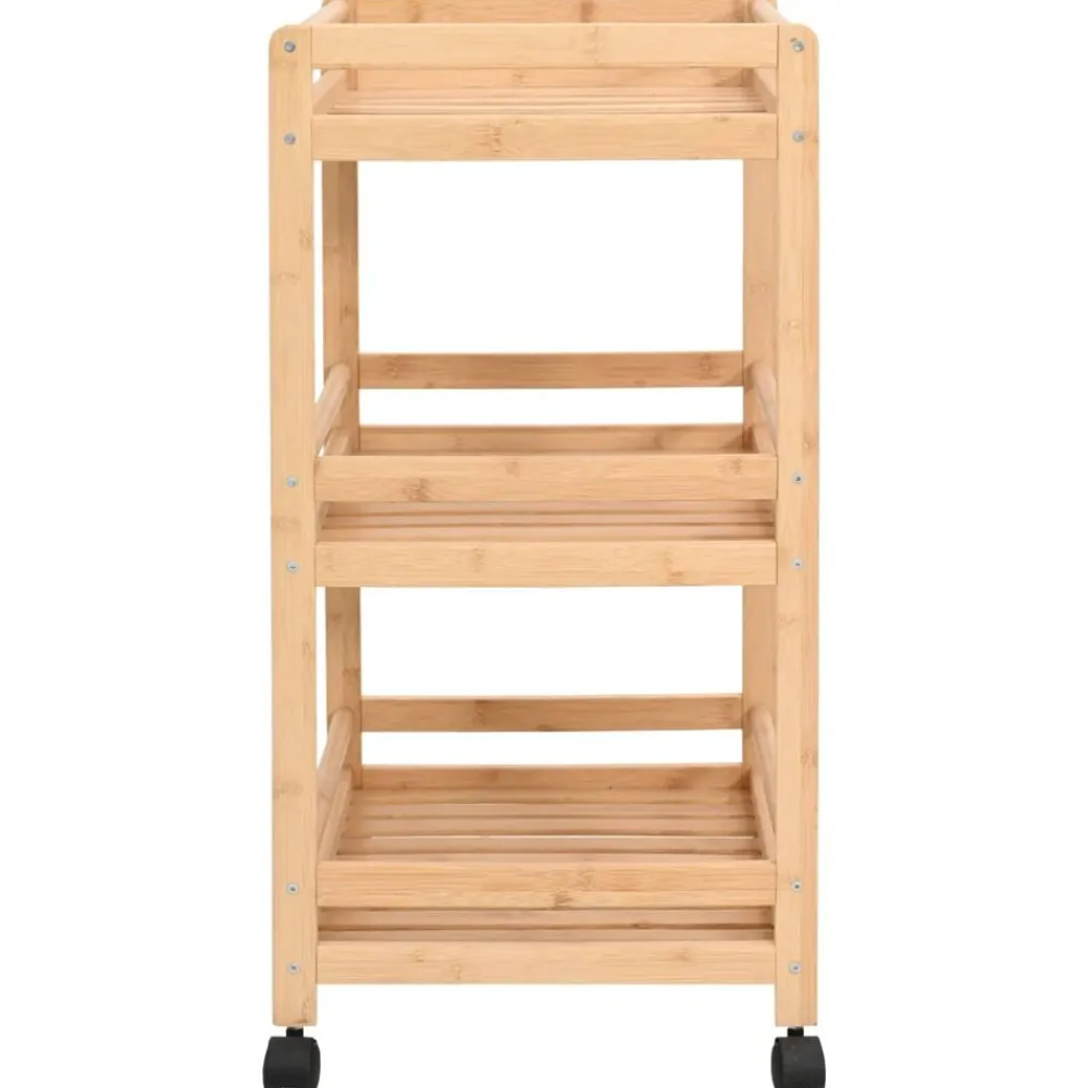 vidaXL Carrito de cocina con ruedas Natural 46 x 38 x 76 cm Bambú Hot