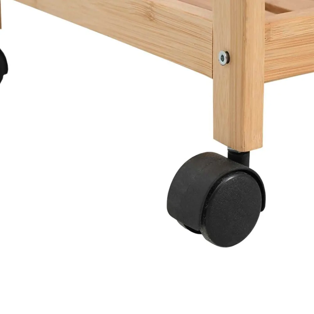 vidaXL Carrito de cocina con ruedas Natural 46 x 38 x 76 cm Bambú Hot