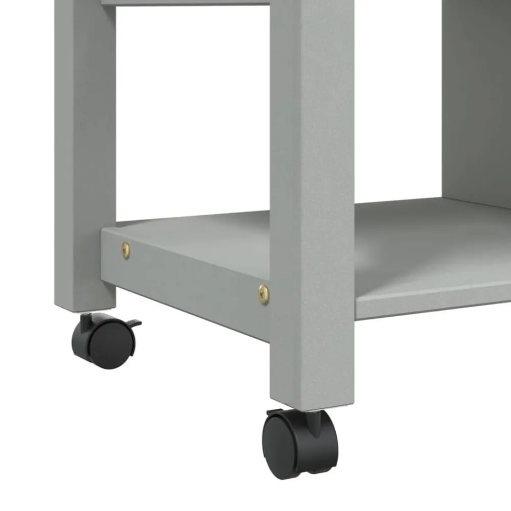 vidaXL Carros E Islas-Carrito de cocina MONZA madera maciza de pino 84x40x88,5 cm