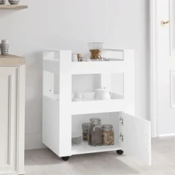 vidaXL Carros E Islas-Carrito de cocina madera contrachapada 60x45x80 cm
