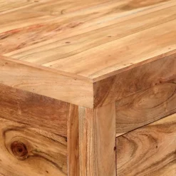 vidaXL Carros E Islas-Carrito de cocina de madera maciza de acacia 58x58x89 cm
