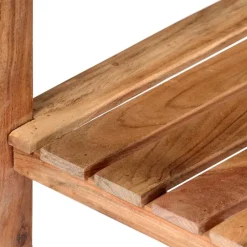 vidaXL Carros E Islas-Carrito de cocina de madera maciza de acacia 58x58x89 cm